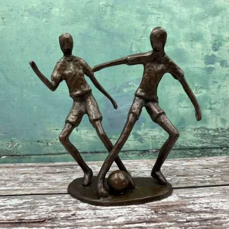 Solid Bronze Footballers Sculpture Retro Gifts £80.00 Store UK, US, EU, AE,BE,CA,DK,FR,DE,IE,IT,MT,NL,NO,ES,SE