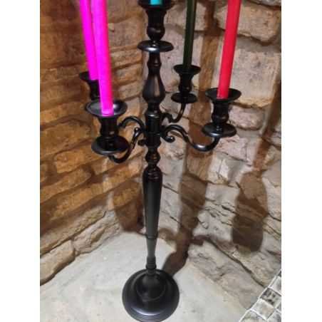 Matte Black Candelabra Smithers Archives Smithers of Stamford £172.00 Store UK, US, EU, AE,BE,CA,DK,FR,DE,IE,IT,MT,NL,NO,ES,S...