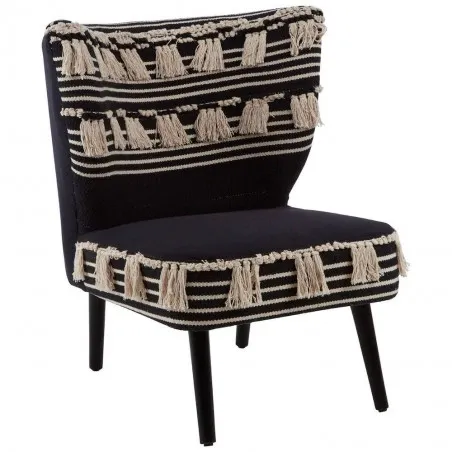 Boho Berber Black Chair Sofas and Armchairs £720.00 Living Room Mango Wood product_features