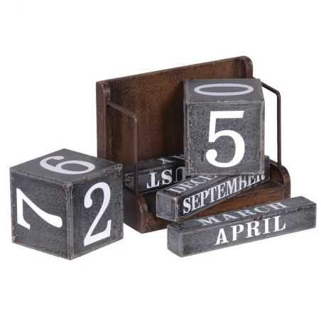 Metal Block Desk Calendar Retro Ornaments £40.00 Store UK, US, EU, AE,BE,CA,DK,FR,DE,IE,IT,MT,NL,NO,ES,SEMetal Block Desk Ca...