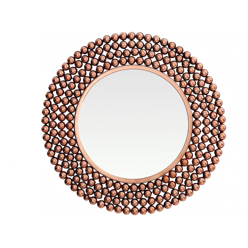 Copper Framed Wall Mirror, Round Copper Mirror Uk
