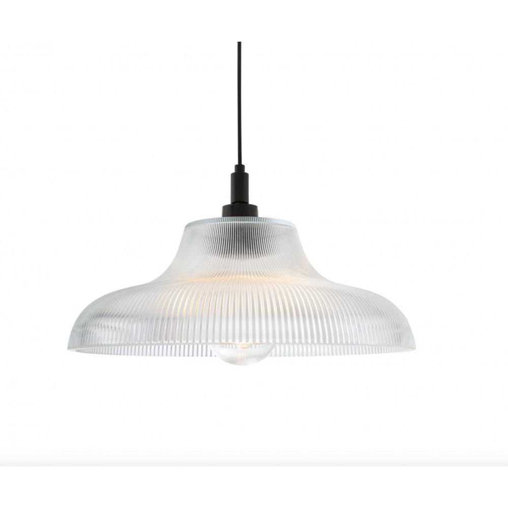 Glass Ribbed Pendant Light Smithers Archives £258.00 All Rooms Iron product_features