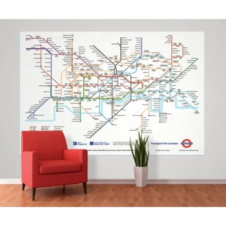 London Tube Map Mural Smithers Wallpaper £56.00      product_features