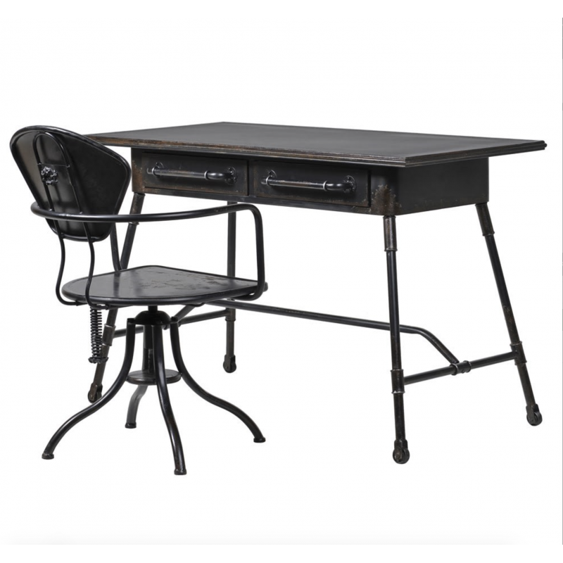 Black Metal Desk Industrial Furniture Smithers of Stamford £330.00 Store UK, US, EU, AE,BE,CA,DK,FR,DE,IE,IT,MT,NL,NO,ES,SE