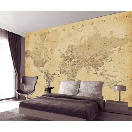 Vintage World Map Wallpaper Smithers Wallpaper &pound;55.17 product_features