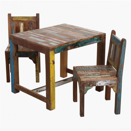 Childrens Table and Chair Set Recycled Furniture  £385.00 Store UK, US, EU, AE,BE,CA,DK,FR,DE,IE,IT,MT,NL,NO,ES,SE