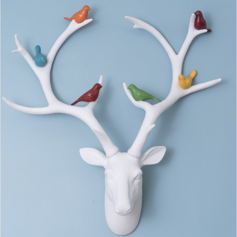 White Stag Head With Birds Retro Ornaments Smithers of Stamford £127.00 Store UK, US, EU, AE,BE,CA,DK,FR,DE,IE,IT,MT,NL,NO,ES...