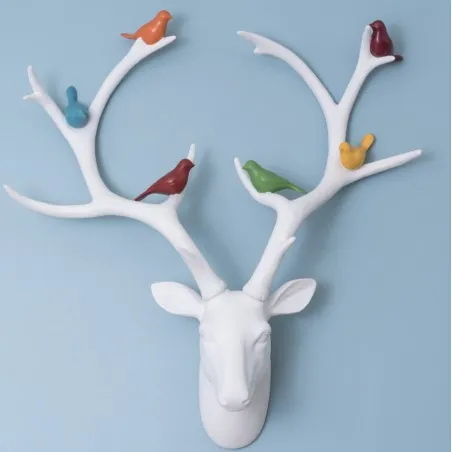 White Stag Head With Birds Smithers Retro Ornaments £116.00 All Rooms product_features