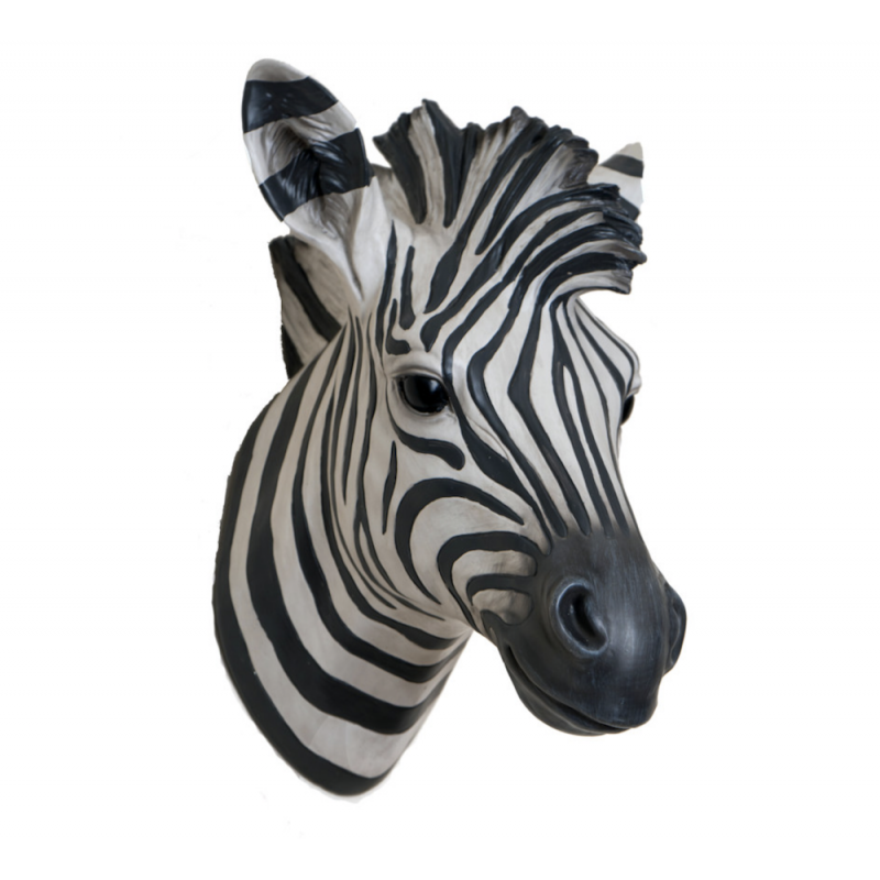 Zebra Head Wall Hanging Retro Gifts Smithers of Stamford £69.95 Store UK, US, EU, AE,BE,CA,DK,FR,DE,IE,IT,MT,NL,NO,ES,SE