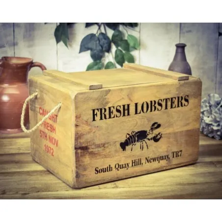 Newquay Lobster Crate Box Smithers Wooden Crates £50.00      product_features