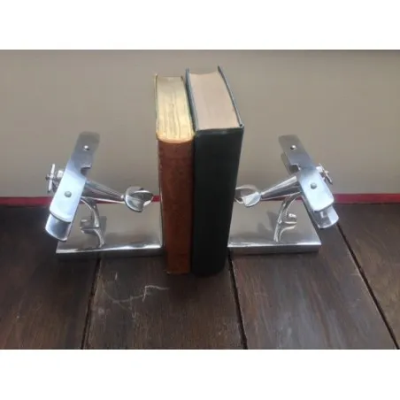 Aluminium Bookend Bi Plane Set Smithers Archives £78.00      product_features