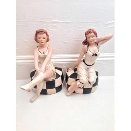 Art Deco Lady Book Ends Home Smithers of Stamford £ 60.00 Store UK, US, EU, AE,BE,CA,DK,FR,DE,IE,IT,MT,NL,NO,ES,SE