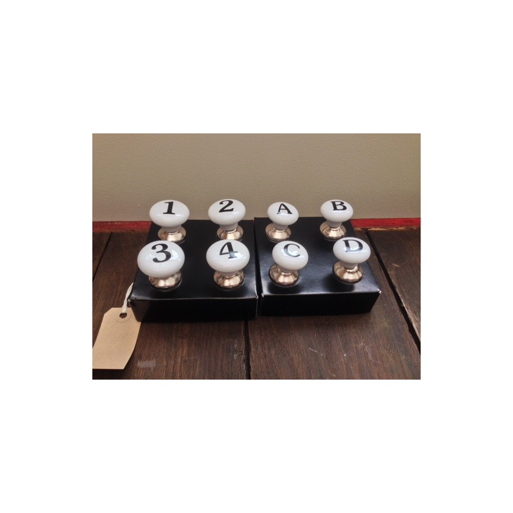 Cabinet Number & Letter Knobs This And That £21.00