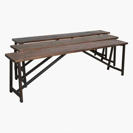 Antique Wooden Bench Smithers Industrial Furniture &pound;321.00 Teak Wood Iron product_features
