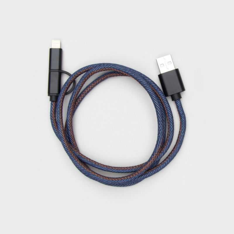 Denim Charging Cable Personal Accessories  £10.00 Store UK, US, EU, AE,BE,CA,DK,FR,DE,IE,IT,MT,NL,NO,ES,SE