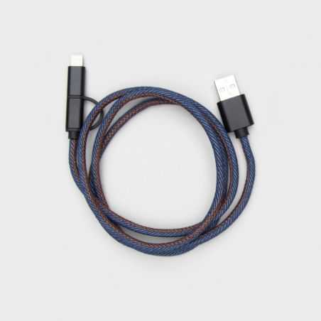 Denim Charging Cable Personal Accessories  £10.00 Store UK, US, EU, AE,BE,CA,DK,FR,DE,IE,IT,MT,NL,NO,ES,SE