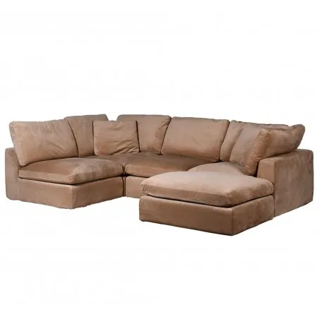 Nelson Brown Velvet Corner Sofa Smithers Designer Furniture £4,500.00 product_features