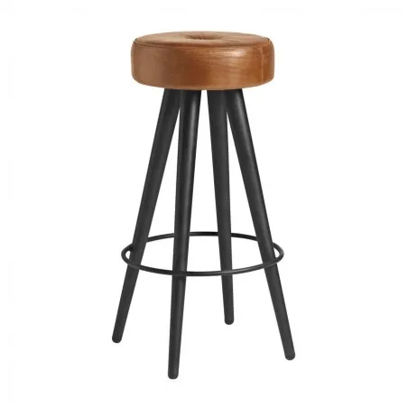 Wyatt Urban Leather Bar Stools Smithers Vintage Furniture &pound;224.00 Kitchen Mango Wood product_features