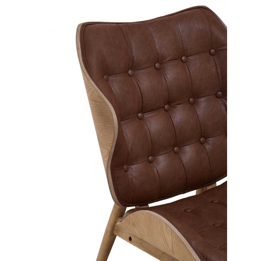 Vincent Brown Leather Chair Smithers Sofas and Armchairs £454.00 Elm product_features