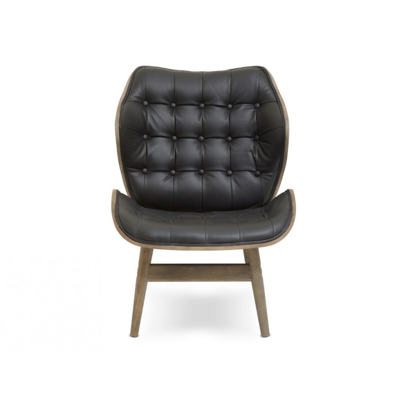 Vincent Black Statement Leather Chair • UK, US & Canada