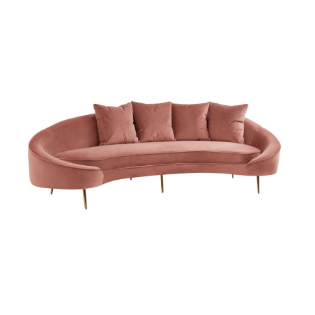 Loren Pink Velvet Sofa Home Smithers of Stamford £2,950.00 Store UK, US, EU, AE,BE,CA,DK,FR,DE,IE,IT,MT,NL,NO,ES,SE