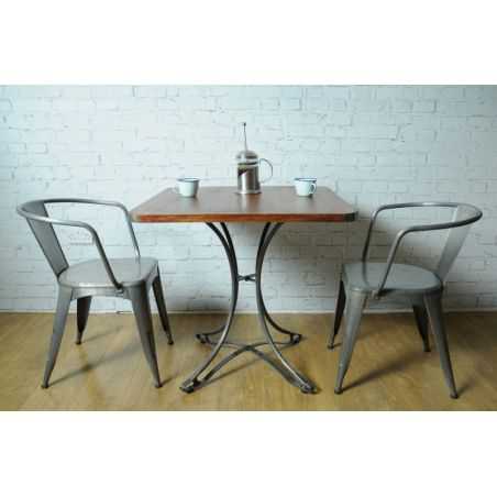 Bistro Small 80 cm Dining Table Industrial Furniture Smithers of Stamford £455.00 Store UK, US, EU, AE,BE,CA,DK,FR,DE,IE,IT,M...