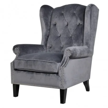 Rémy Grey Velvet Armchair Smithers Designer Furniture £752.00 Dining Room product_features