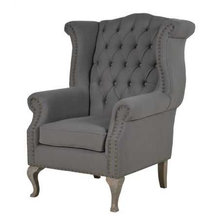 Charles Grey Wingback Armchair Designer Furniture Smithers of Stamford £1,160.00 Store UK, US, EU, AE,BE,CA,DK,FR,DE,IE,IT,MT...