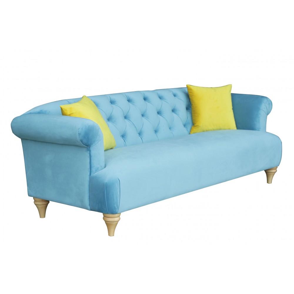 McQueen Velvet Blue Sofa Designer Furniture £1,599.00 product_features