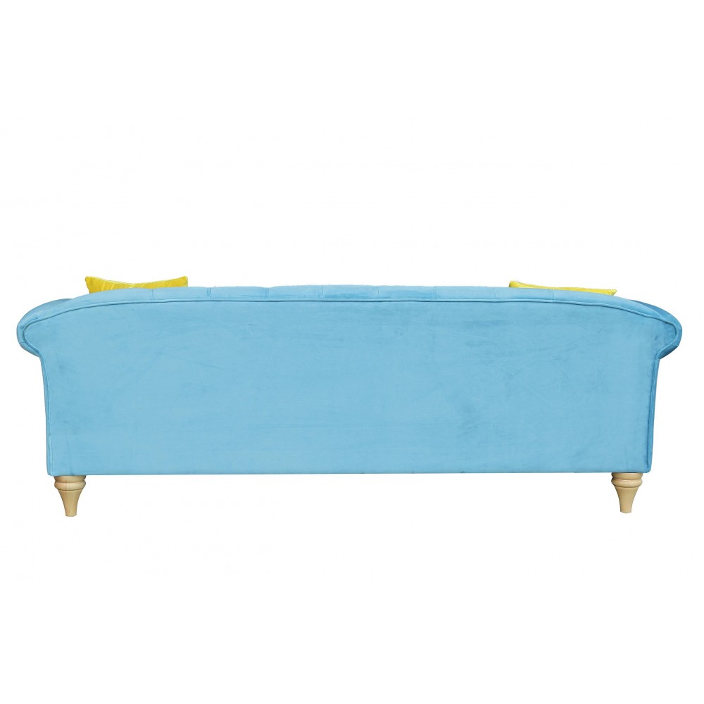 McQueen Velvet Blue Sofa Designer Furniture £1,599.00 product_features