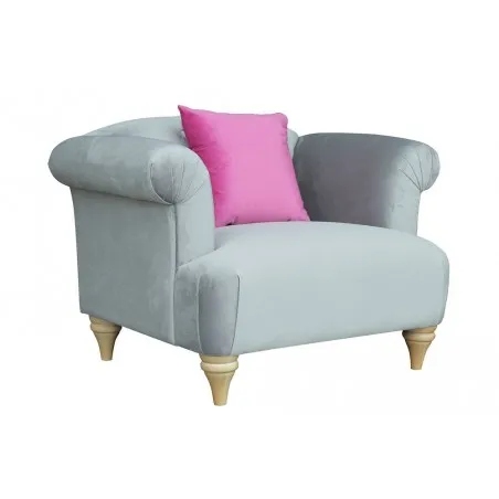 McQueen Velvet Grey Armchair Designer Furniture £969.00 product_features