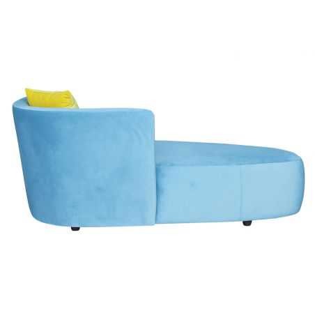 McQueen Velvet Blue Chaise Lounge Designer Furniture Smithers of Stamford £1,180.00 Store UK, US, EU, AE,BE,CA,DK,FR,DE,IE,IT...