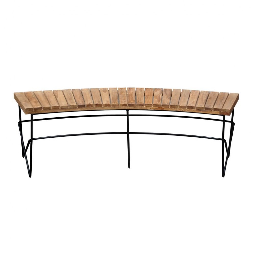 Spectron Fire Pit Bench Seating Industrial Furniture £495.00 Mango Wood Recycled Steel product_features