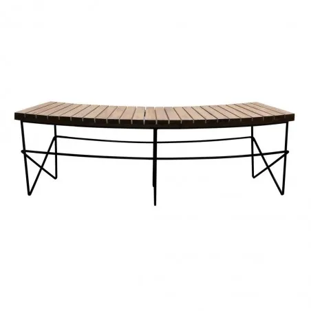 Spectron Fire Pit Bench Seating Industrial Furniture &pound;495.00 Mango Wood Recycled Steel product_features