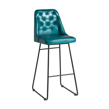Duke Blue Leather Bar Stools Smithers Bar Stools £338.00 Iron product_features