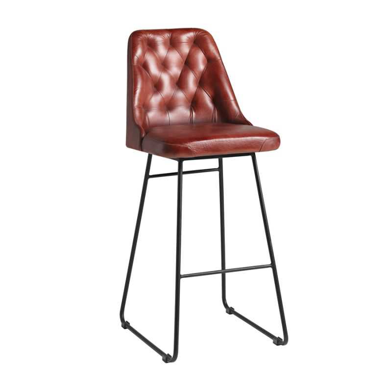 Duke Red Leather Bar Stools Vintage Bar Stools Smithers of Stamford £349.00 Store UK, US, EU, AE,BE,CA,DK,FR,DE,IE,IT,MT,NL,N...