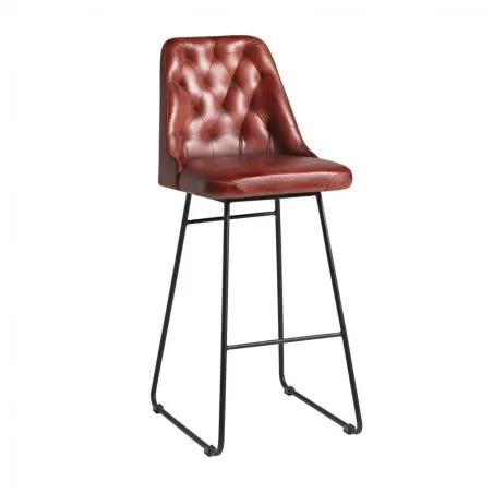 Duke Red Leather Bar Stools Smithers Bar Stools £320.00 Iron product_features