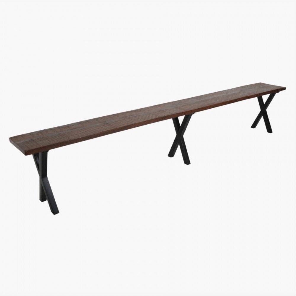 Factory XXL Industrial Dining Table Bench Smithers Industrial Furniture £367.00 Dining Room FSC Recycled Wood product_features