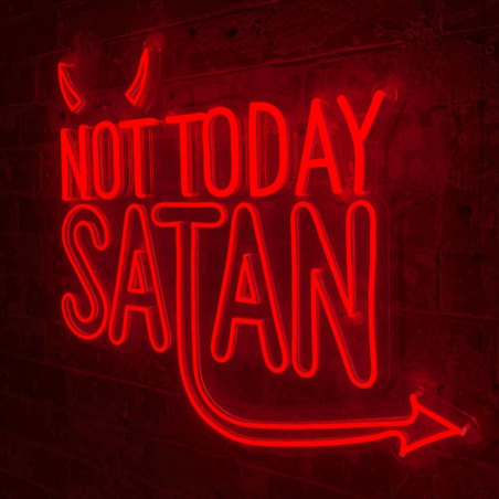 Not Today Satan Neon Sign Retro Gifts Smithers of Stamford £274.00 Store UK, US, EU, AE,BE,CA,DK,FR,DE,IE,IT,MT,NL,NO,ES,SENo...