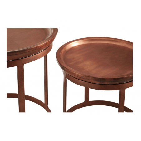 Nest Set of 2 Copper Side Tables Industrial Furniture Smithers of Stamford £250.00 Store UK, US, EU, AE,BE,CA,DK,FR,DE,IE,IT,...
