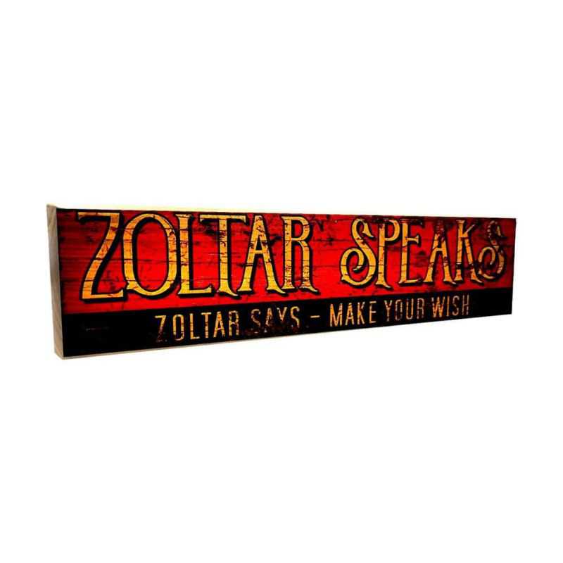 Zoltar Speaks Sign Retro Signs Smithers of Stamford £17.95 Store UK, US, EU, AE,BE,CA,DK,FR,DE,IE,IT,MT,NL,NO,ES,SE