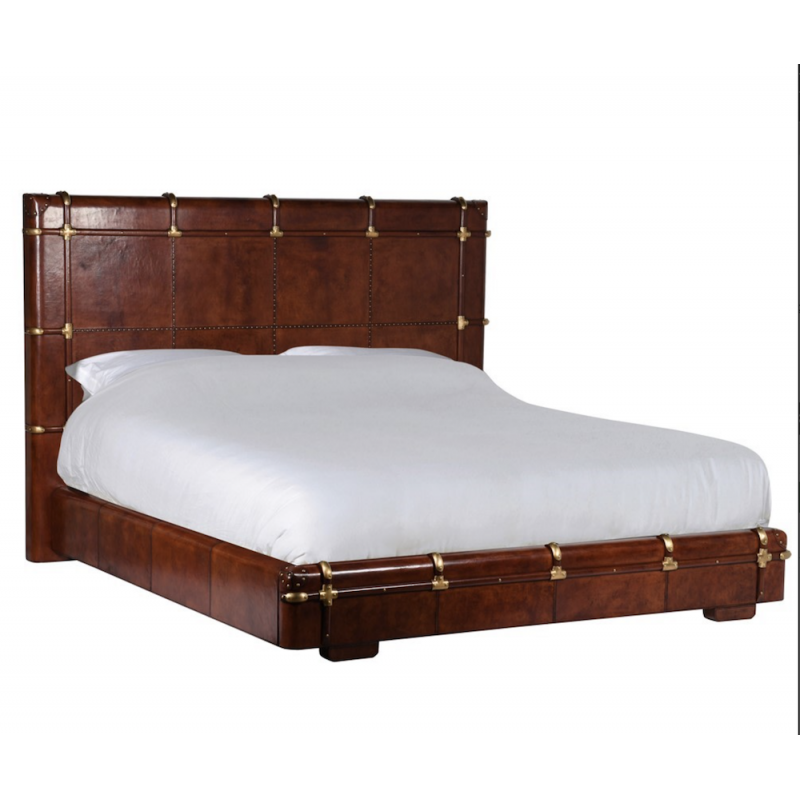 Jaipur Leather Super King Bed Bedroom Smithers of Stamford £2,888.00 Store UK, US, EU, AE,BE,CA,DK,FR,DE,IE,IT,MT,NL,NO,ES,SE