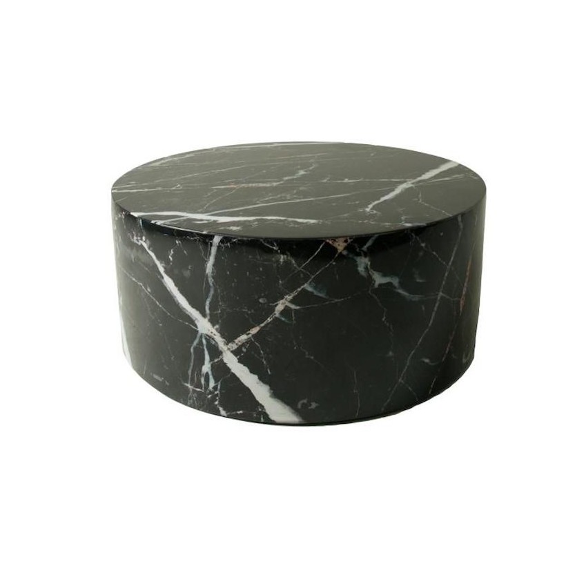 Black Marble Coffee Table Round Made from Genuine Marble Uk Store