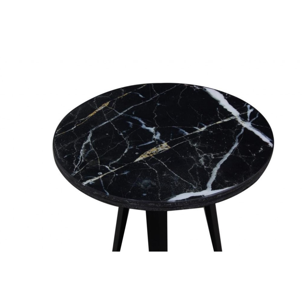 Black Marble Side Table Smithers Designer Furniture £264.00 Dining Room Iron product_features