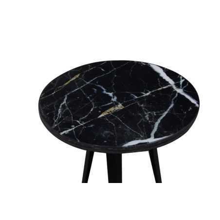 Black Marble Side Table Designer Furniture Smithers of Stamford £288.00 Store UK, US, EU, AE,BE,CA,DK,FR,DE,IE,IT,MT,NL,NO,ES,SE