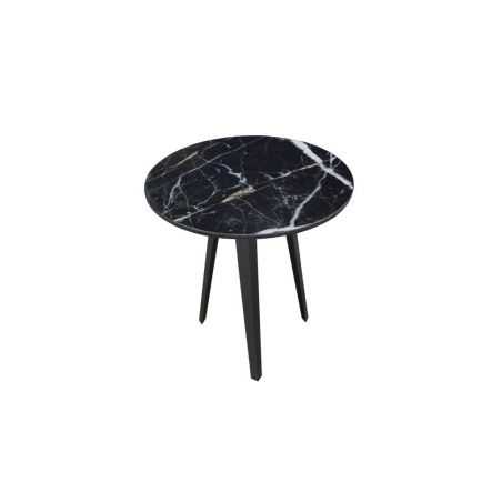 Black Marble Side Table Designer Furniture Smithers of Stamford £288.00 Store UK, US, EU, AE,BE,CA,DK,FR,DE,IE,IT,MT,NL,NO,ES,SE