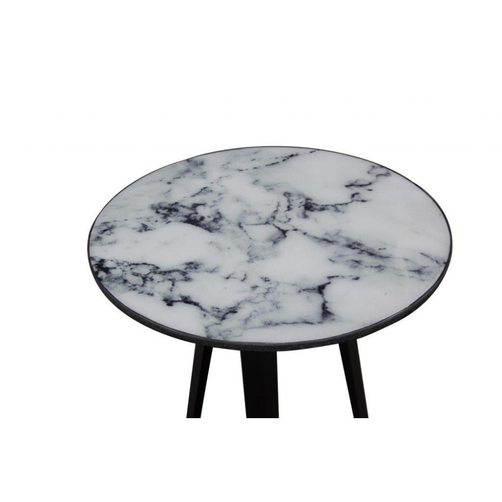 White Marble Side Table Smithers Designer Furniture £350.00 Dining Room Iron product_features
