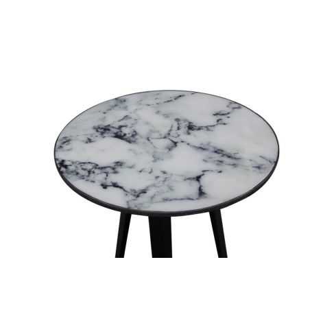 White Marble Side Table Designer Furniture Smithers of Stamford £288.00 Store UK, US, EU, AE,BE,CA,DK,FR,DE,IE,IT,MT,NL,NO,ES,SE