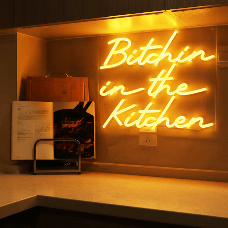 Bitchin in the Kitchen Neon Sign Neon Signs  £249.00 Store UK, US, EU, AE,BE,CA,DK,FR,DE,IE,IT,MT,NL,NO,ES,SEBitchin in the K...