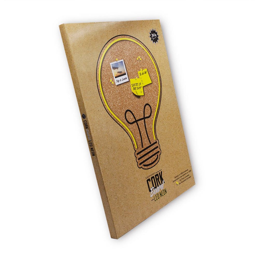 Light Bulb Neon Cork Pin board Neon Signs £40.00